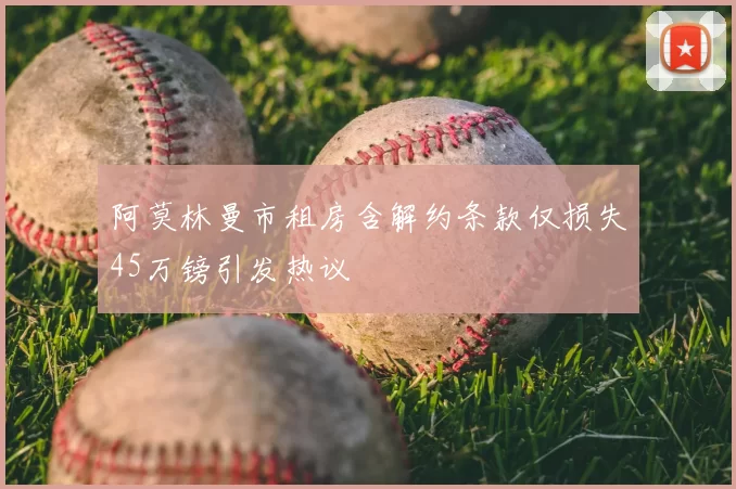 阿莫林曼市租房含解约条款仅损失45万镑引发热议